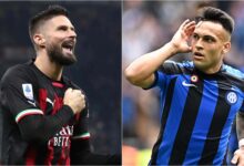 Inter Milan Vs A.C. Milan Lineups